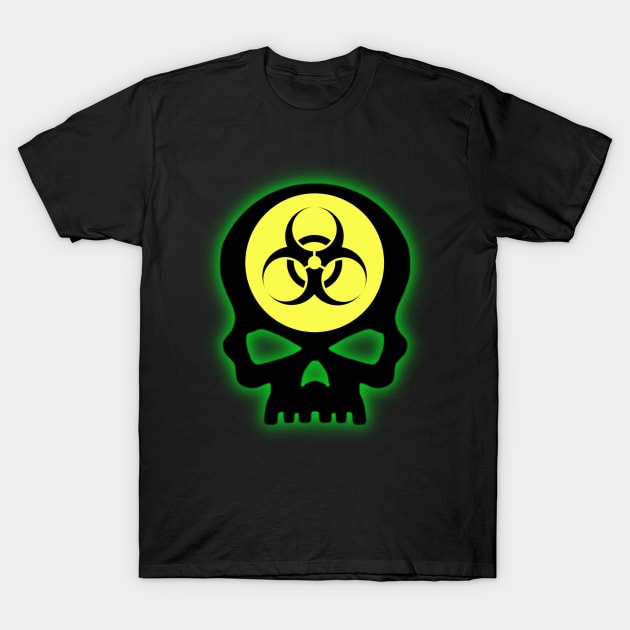 Biohazard Skull T-Shirt by Celtic Morrigan